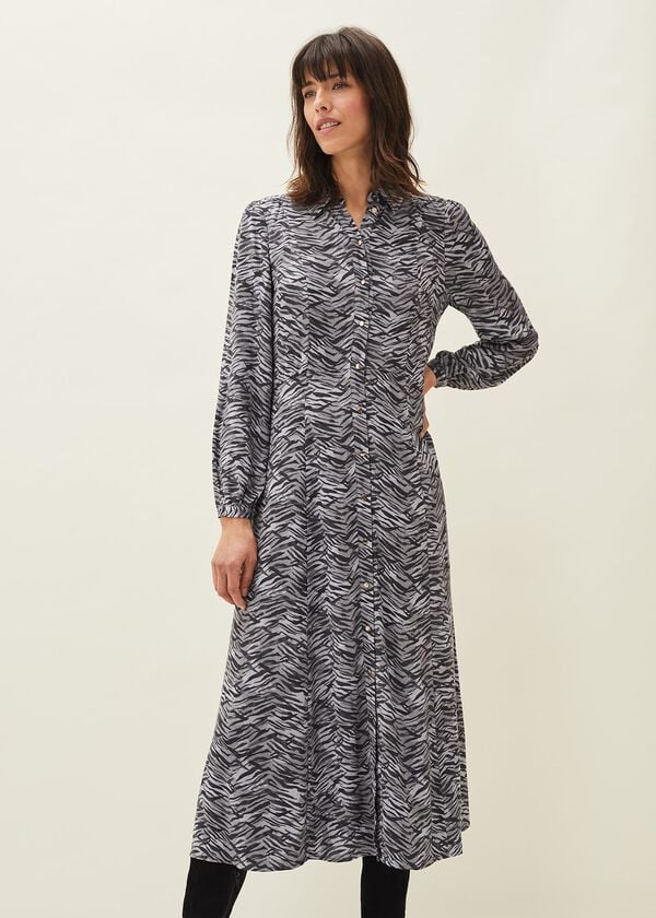 Phase Eight Amari Zebra Print Midaxi Dress
