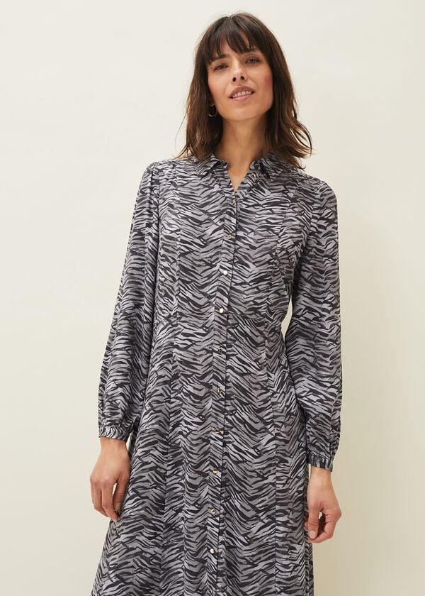 Phase Eight Amari Zebra Print Midaxi Dress