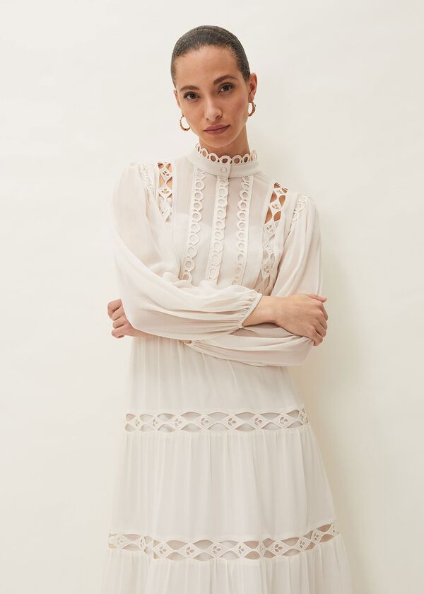 Phase Eight Amberlee Cutwork Midi Dress