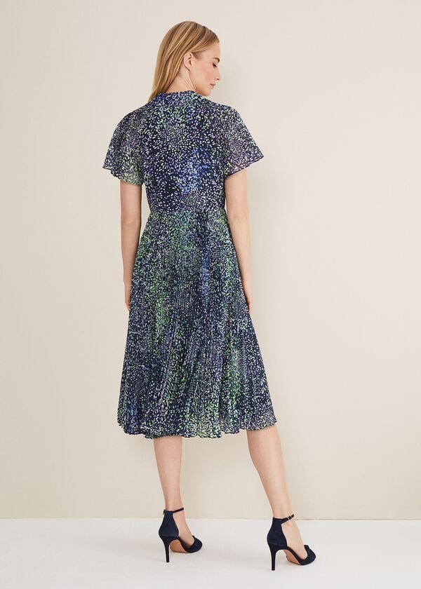 Phase Eight Amelia Ditsy Shirt Midi Dress