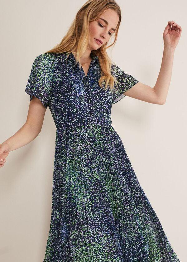 Phase Eight Amelia Ditsy Shirt Midi Dress