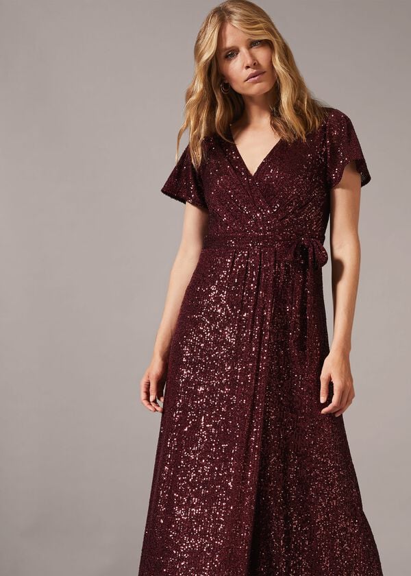 Phase Eight Amily Sequin Wrap Dress