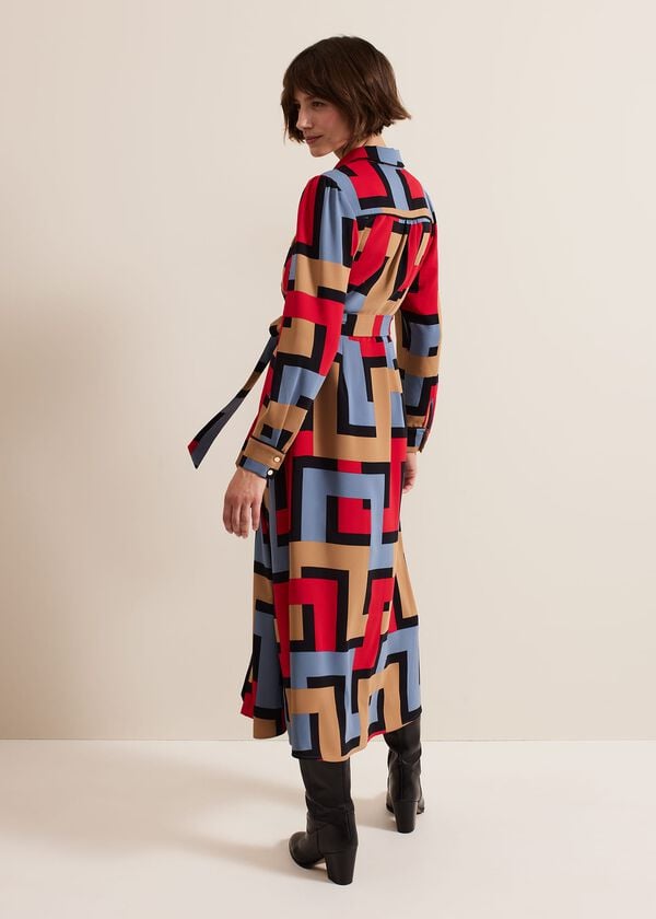 Phase Eight Amita Geo Shirt Dress