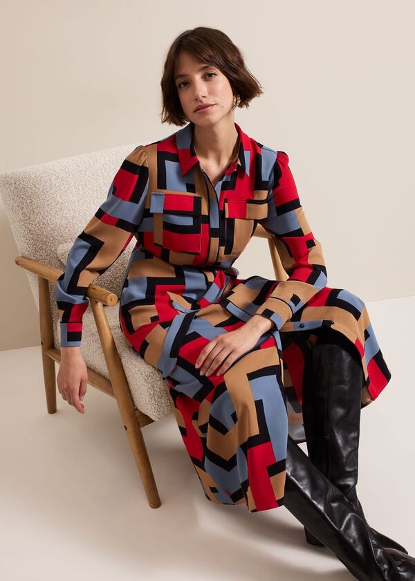 phase eight Amita Geo Shirt Dress