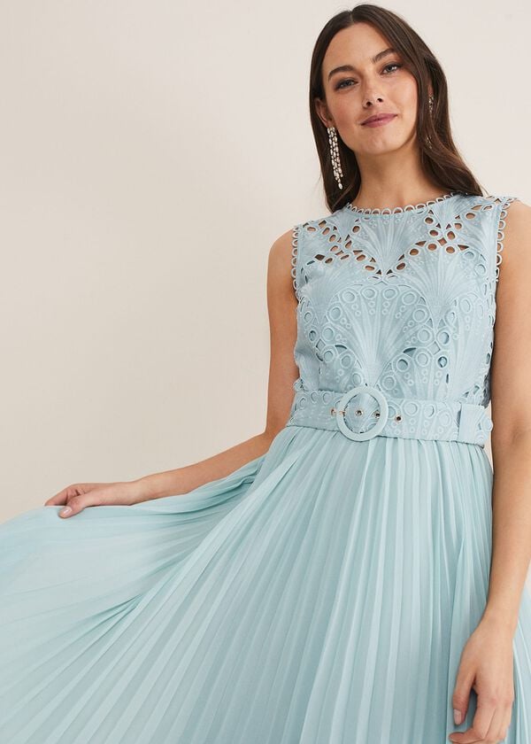 Phase Eight Amora Lace Bodice Midi Dress