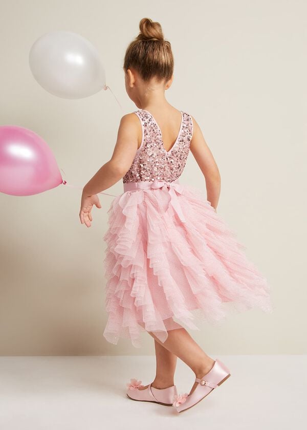 Phase Eight Andrina Sequin Ruffle Dress