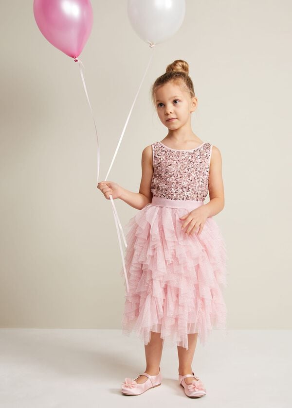 Phase Eight Andrina Sequin Ruffle Dress