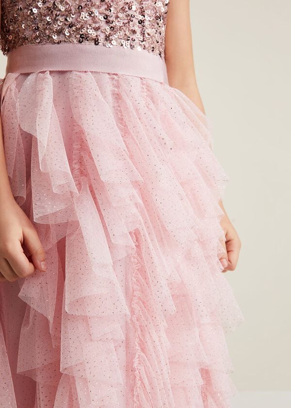 Phase Eight Andrina Sequin Ruffle Dress