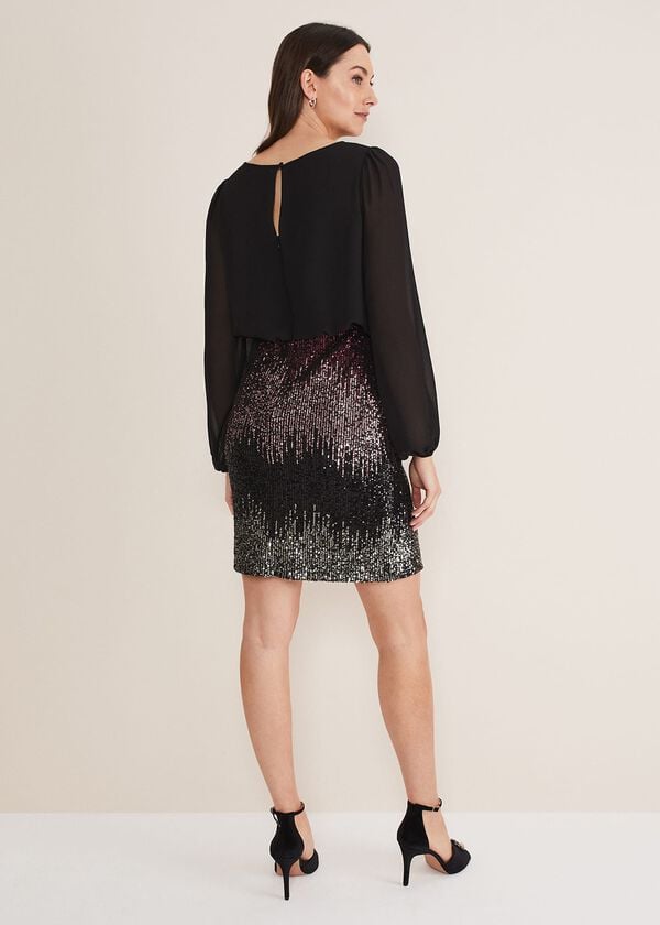 Phase Eight Angel Chiffon Sequin Dress