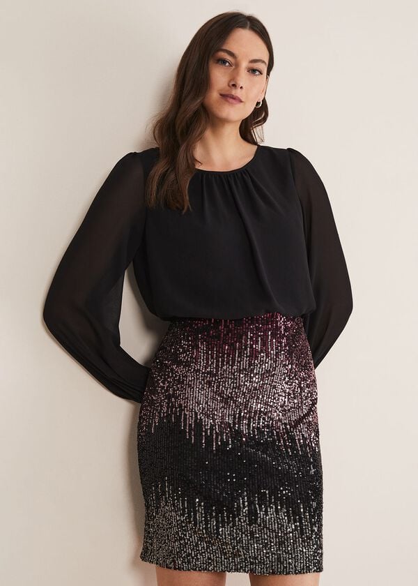 phase eight Angel Chiffon Sequin Dress