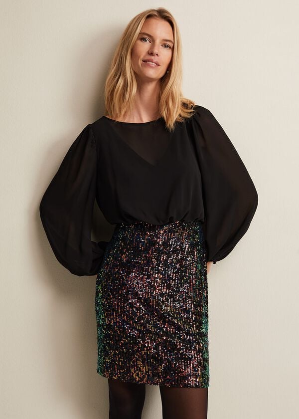 phase eight Angel Sequin Mini Dress