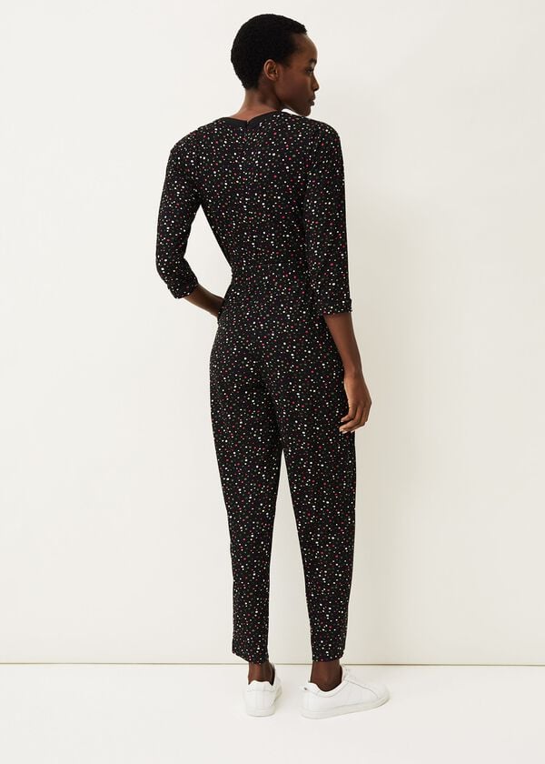 Phase Eight Anglia Ditsy Print Jersey Jumpsuit