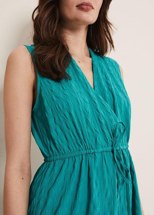 Phase Eight Anika Textured Sleeveless Midi Dress