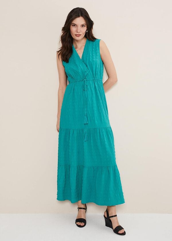 phase eight Anika Textured Sleeveless Midi Dress