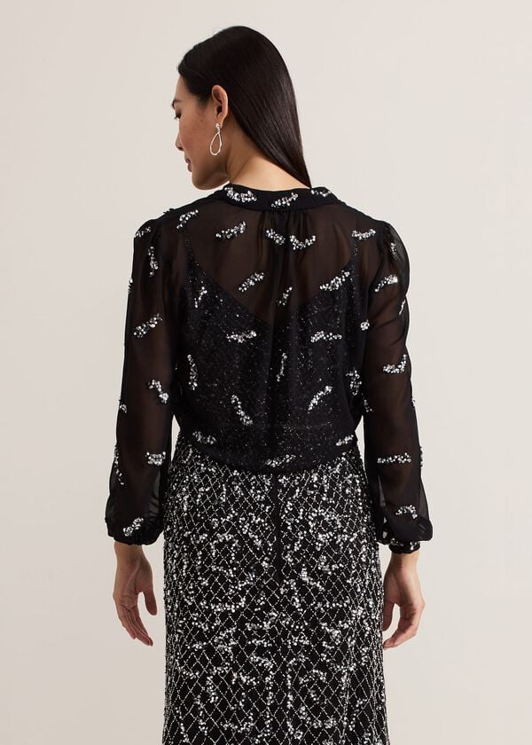 Phase Eight Annette Sequin Embellished Cover Up