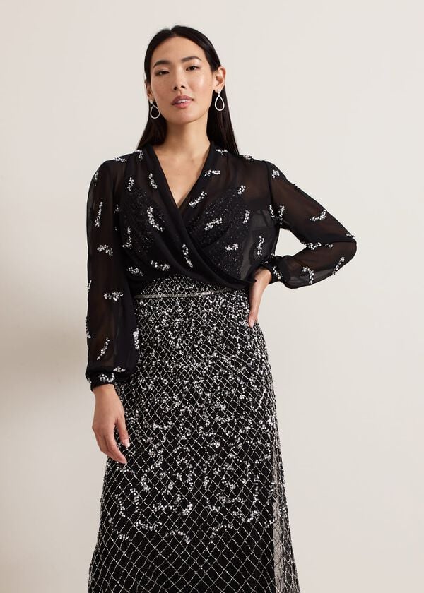 phase eight Annette Sequin Embellished Cover Up