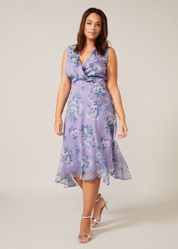 Phase Eight Anya Floral Frill Dress