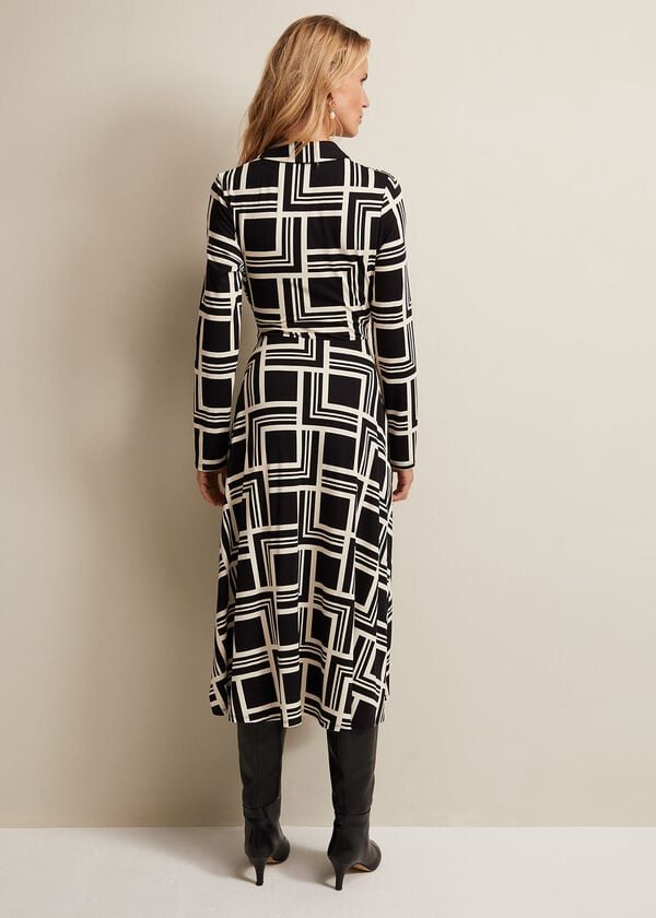 Phase Eight April Geo Midi Dress