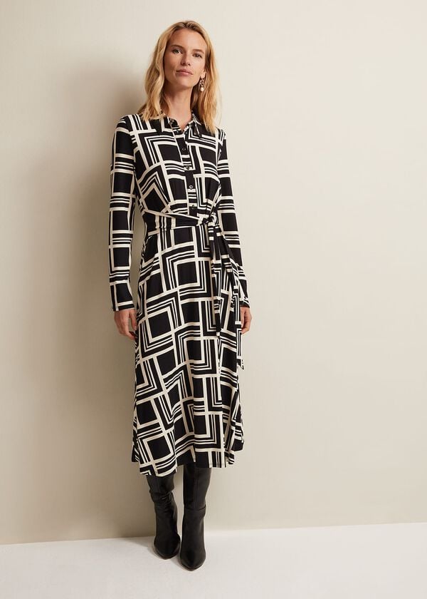 phase eight April Geo Midi Dress