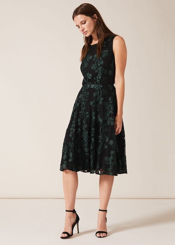 Phase Eight Ariana Clipped Jacquard Dress
