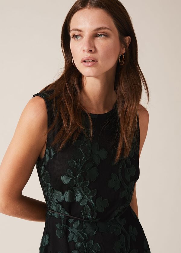 Phase Eight Ariana Clipped Jacquard Dress