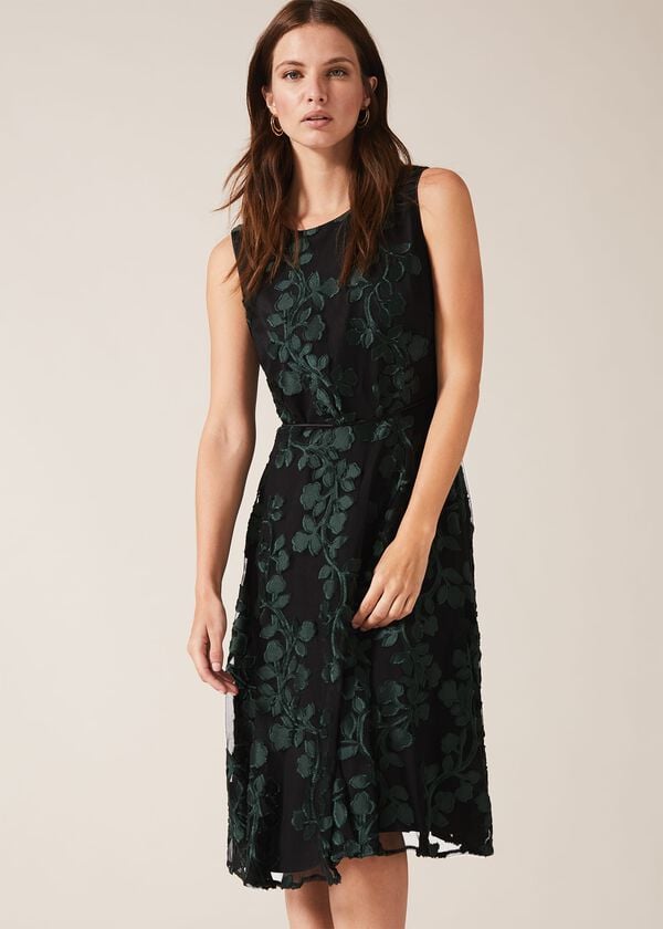 phase eight Ariana Clipped Jacquard Dress