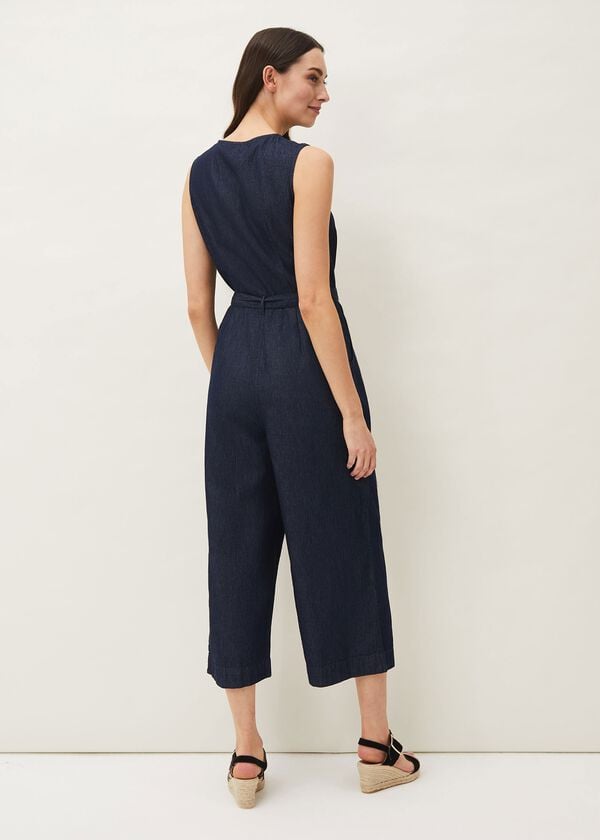 Phase Eight Arthura Denim Look Jumpsuit