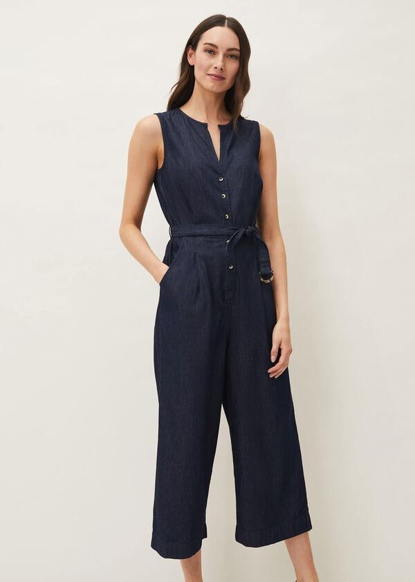 Phase Eight Arthura Denim Look Jumpsuit