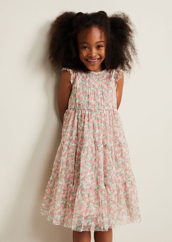 phase eight Asha Mesh Floral Smock Dress