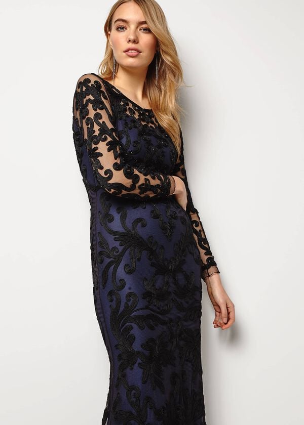 Phase Eight Aubree Tapework Lace Maxi Dress