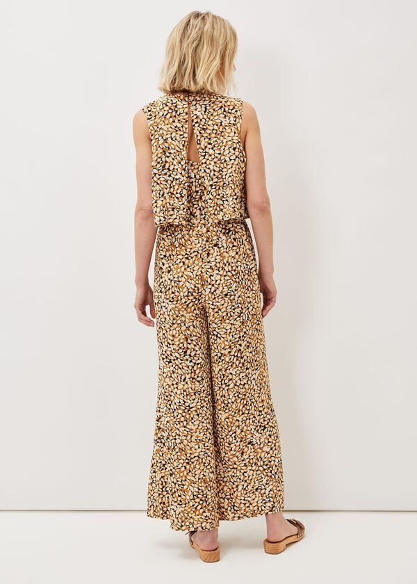 Phase Eight Aubrey Abstract Wide Leg Jumpsuit
