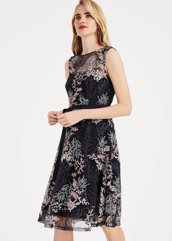 phase eight Audrina Embroidered Dress