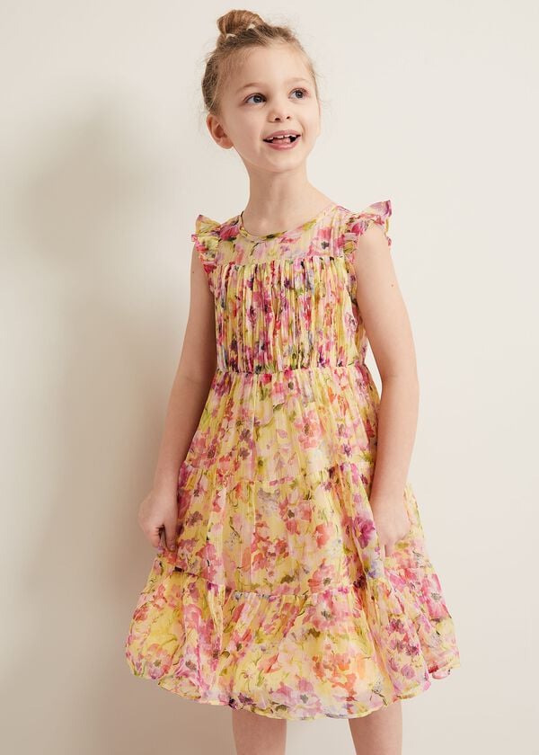 Phase Eight Aurora Print Shimmer Dress