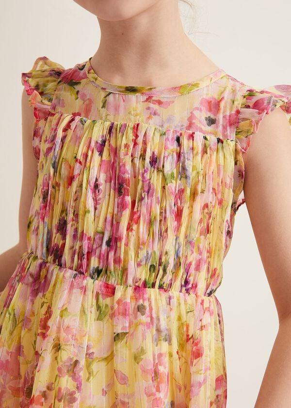 Phase Eight Aurora Print Shimmer Dress