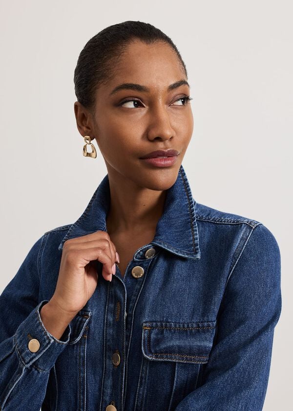 Phase Eight Avalon Denim Utility Jumpsuit