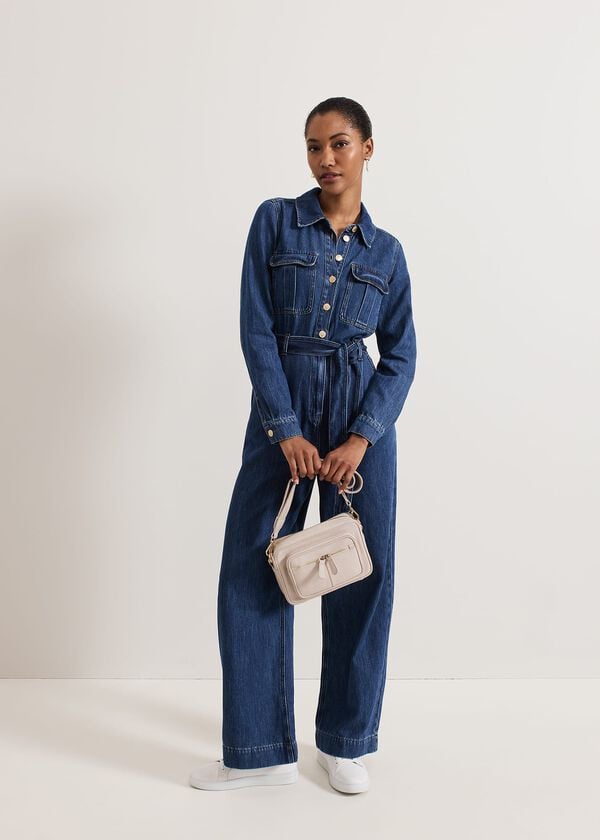 phase eight Avalon Denim Utility Jumpsuit
