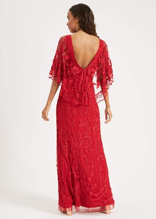 Phase Eight Aviana Tapework Lace Maxi Dress