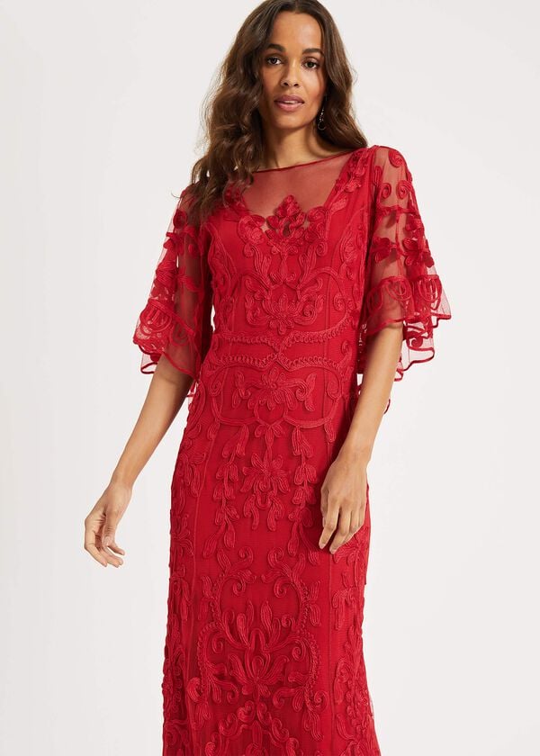 Phase Eight Aviana Tapework Lace Maxi Dress