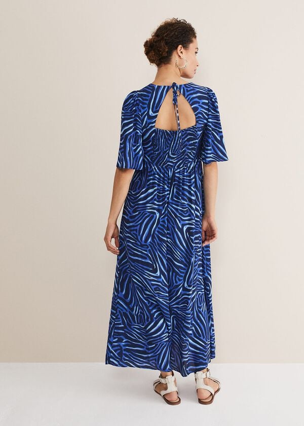 Phase Eight Ayesha Zebra Print Midi Dress