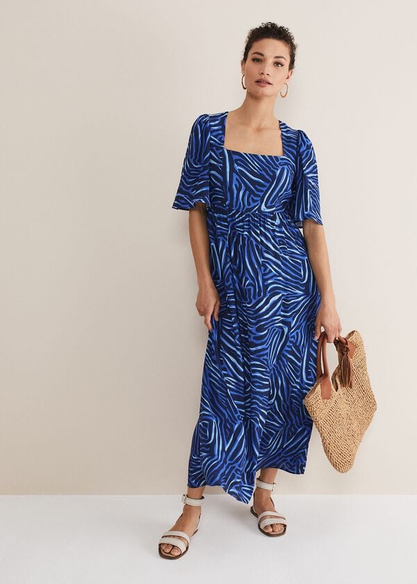 Phase Eight Ayesha Zebra Print Midi Dress