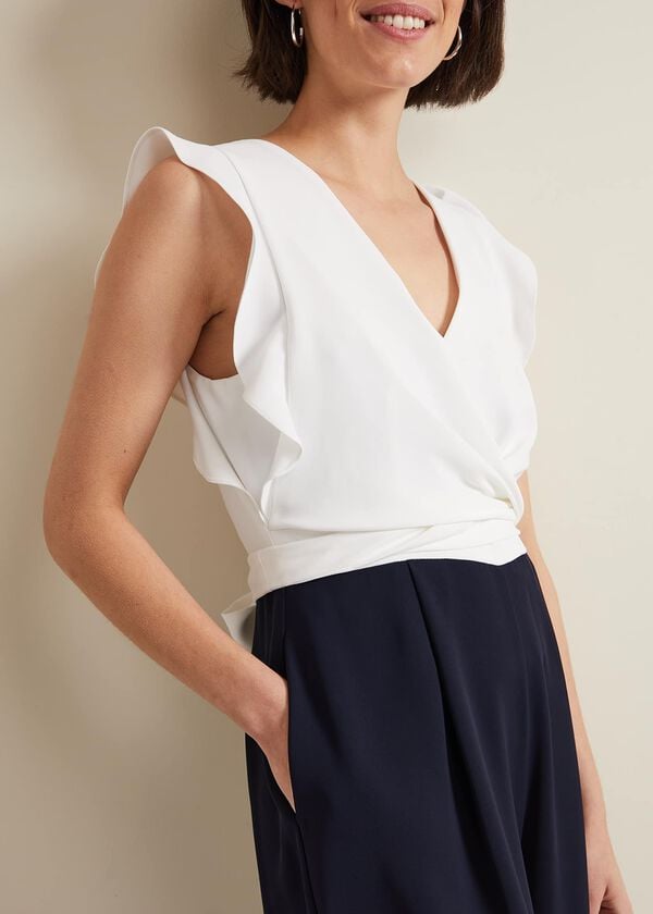 Phase Eight Ayla Ruffle Wrap Jumpsuit
