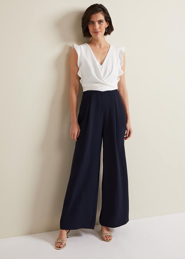 phase eight Ayla Ruffle Wrap Jumpsuit