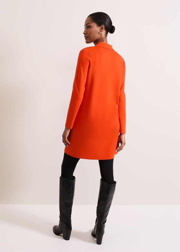 Phase Eight Azealia Fine Knit Collared Tunic Dress