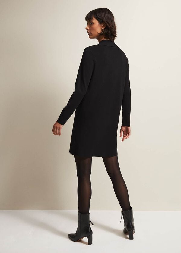 Phase Eight Azealia Fine Knit Tunic Mini Dress