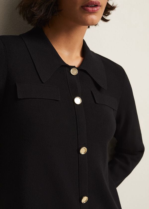 Phase Eight Azealia Fine Knit Tunic Mini Dress