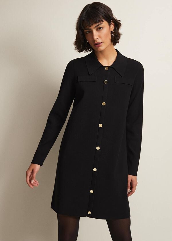 phase eight Azealia Fine Knit Tunic Mini Dress