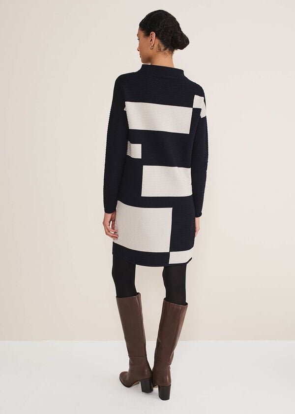 Phase Eight Azera Colour Block Knit Dress