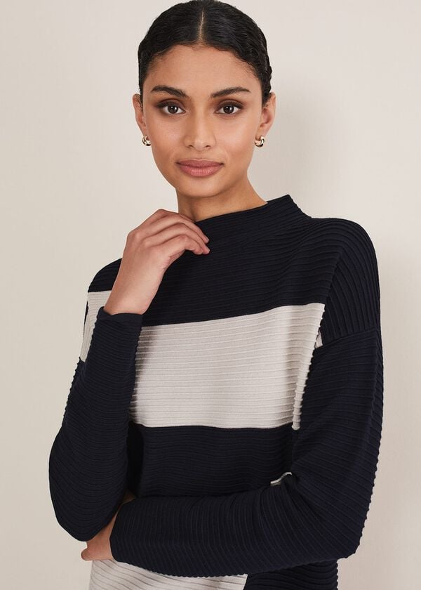 Phase Eight Azera Colour Block Knit Dress