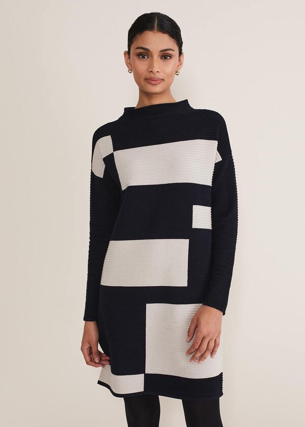 phase eight Azera Colour Block Knit Dress