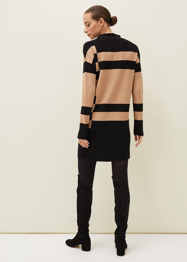 Phase Eight Azera Colourblock Textured Knit Dress